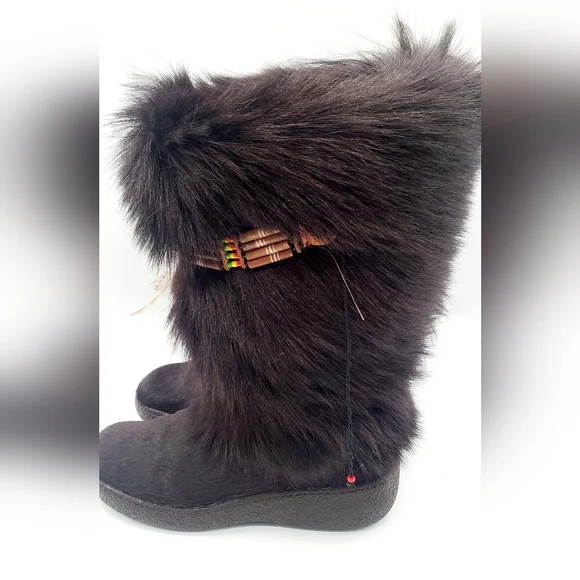 PAJAR Fur Goat Winter Ski Boots 40 - Picture 9 of 16